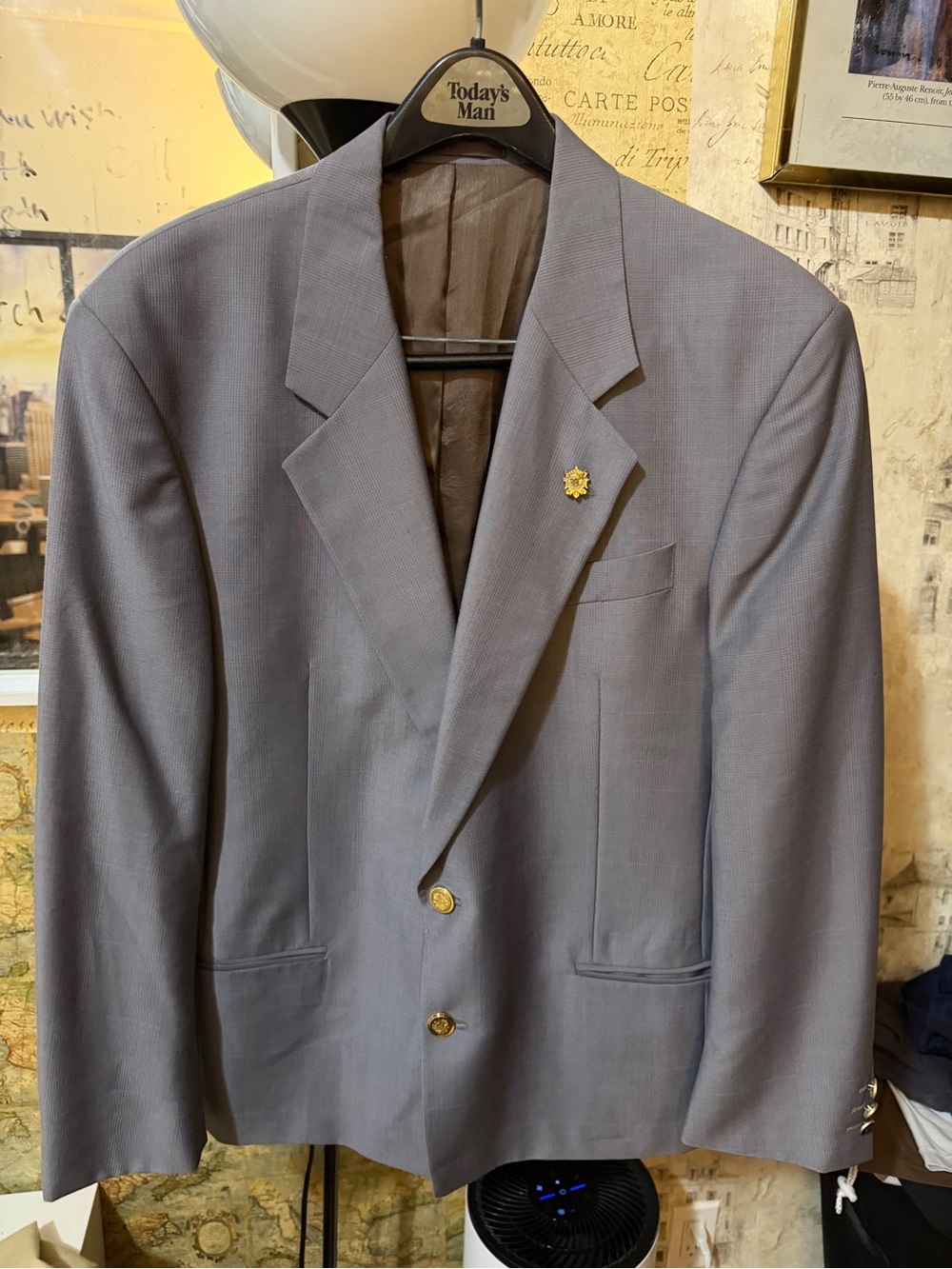 Classic Men's Gray Blazer -